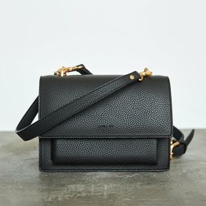 Black Angela Roi Eloise Satchel Vegan Purse Bag